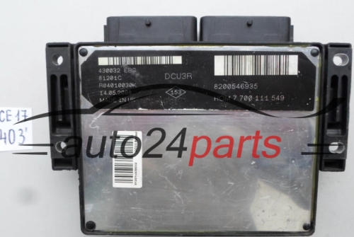 CALCULATEUR MOTEUR RENAULT R04010030K, 8200546935 