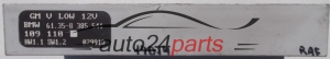 CENTRALITA DE CONFORT BMW 3ER E46 GM V LOW 12V 61.35-8 385 541, 61358385541, 61358