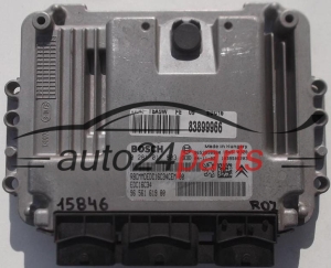 KOMPUTER STEROWNIK SILNIKA CITROEN, PEUGEOT 307 1.6 HDI, BOSCH 0 281 011 803, 0281011803, 96 561 619 80, 9656161980, EDC16C34 -