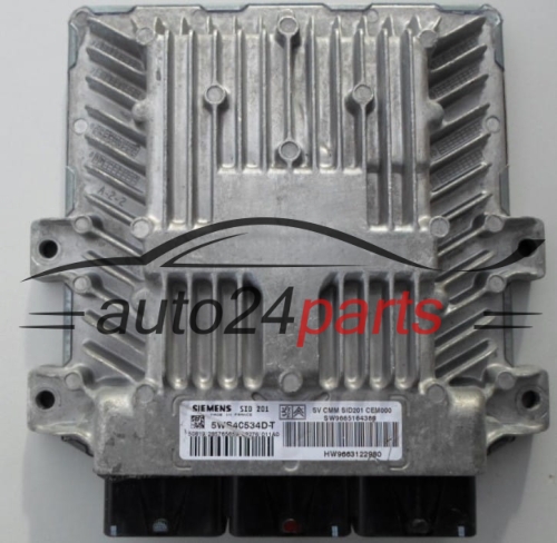 ECU CENTRALITA DE MOTOR  CITROEN C5 2.7 HDI SIEMENS 5WS40534D-T,  SW 9665164380