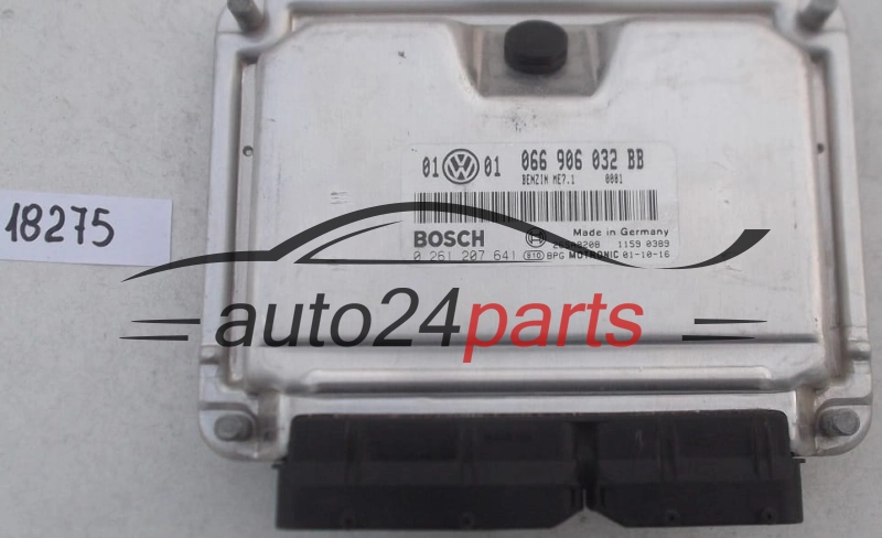 KOMPUTER STEROWNIK SILNIKA VW VOLKSWAGEN PASSAT 2.3 BOSCH 0 261 207 641, 0261207641, 066 906 032 BB, 066906032BB, ME7.1