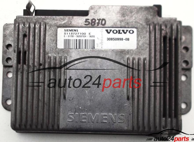 ECU ENGINE CONTROLLER VOLVO V40 S40 1.8 S113727100 E, 30850998-0B, 308509980B