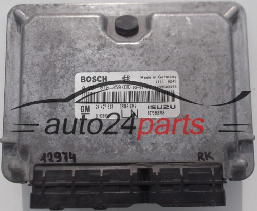 KOMPUTER STEROWNIK SILNIKA OPEL ASTRA G 1.7 CDTI Z17DTL 24467018 LN, 24 467 018, 24467020, 6235212, 62 35 212, BOSCH 0281010859, 0 281 010 859, ISUZU 8973068765