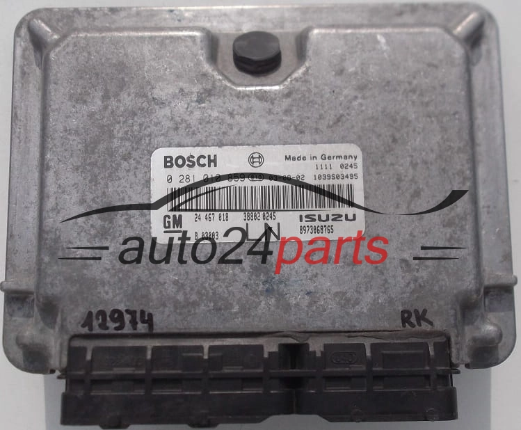 KOMPUTER STEROWNIK SILNIKA OPEL ASTRA G 1.7 CDTI Z17DTL 24467018 LN, 24 467 018, 24467020, 6235212, 62 35 212, BOSCH 0281010859, 0 281 010 859, ISUZU 8973068765