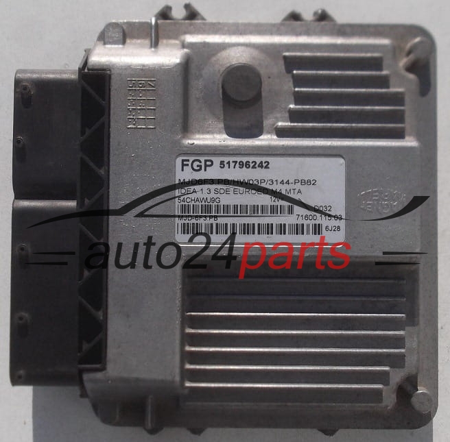 Μονάδα Ελέγχου Κινητήρα FIAT GRANDE PUNTO IDEA 1.3 SDE MAGNETI MARELLI MJD 6F3.PB,  FGP 51796242
