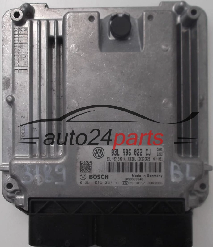 ECU CENTRALITA DE MOTOR VW VOLKSWAGEN T5 2.0 TDI 03L906022CJ