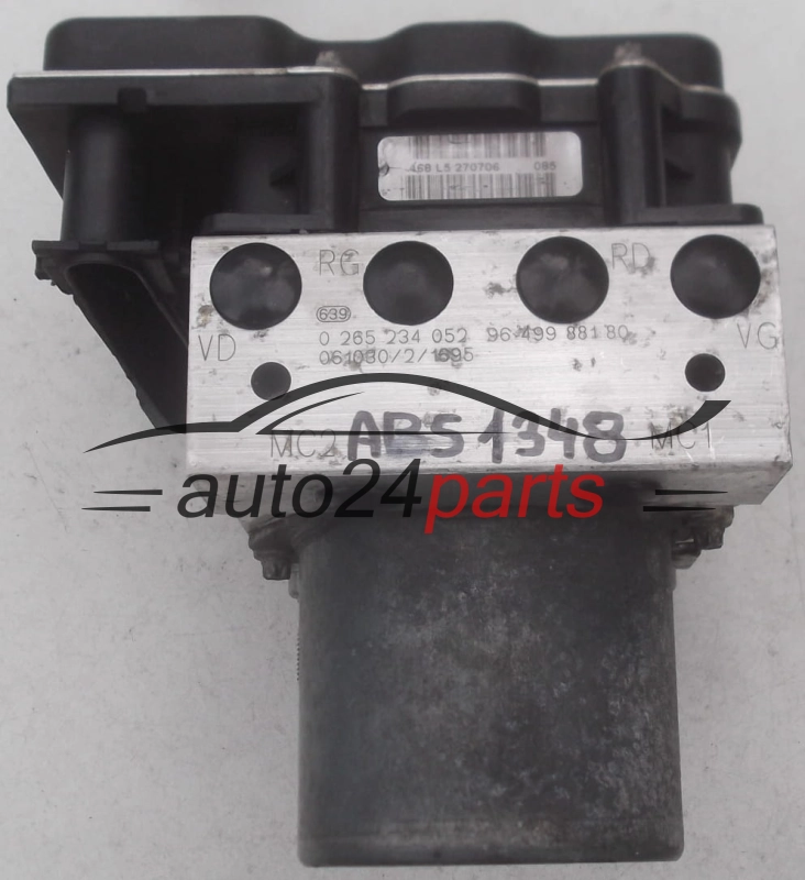POMPE HYDRAULIQUE ET CALCULATEUR dABS CITROEN PEUGEOT BOSCH 0 265 234 052, 0265234052, 96 499 881 80, 9649988180, 0 265 950 326, 0265950326, 96 604 702 80, 9660470280