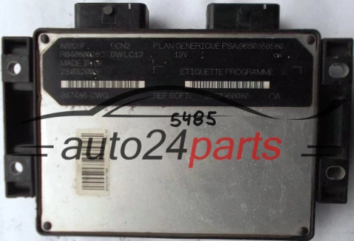 Μονάδα Ελέγχου Κινητήρα CITROEN BERLINGO 1.9 LUCAS R04080028C, PSA 9650359580 SOFT 9650360080, DCN2, DWLC12