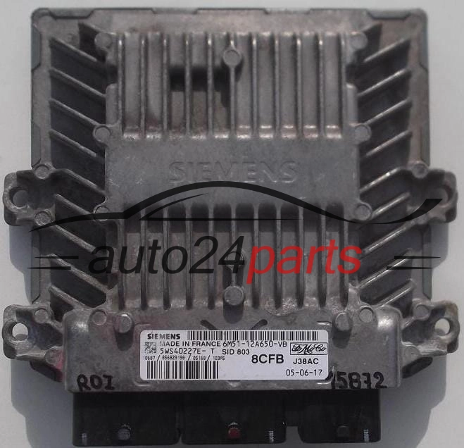 MOTORSTEUERGERÄT ECU STEUERGERÄT FORD FOCUS C-MAX 2.0 TDCI SIEMENS 5WS40227E-T