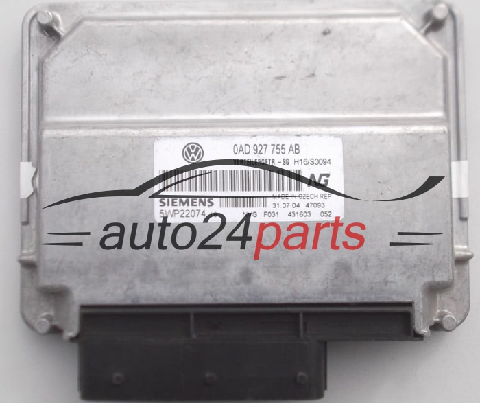 GETRIEBESTEUERGERÄT GETRIBESTEUERUNG VW VOLKSWAGEN TOUAREG 0AD927755AB, 0AD 927 755 AB, 5WP22074