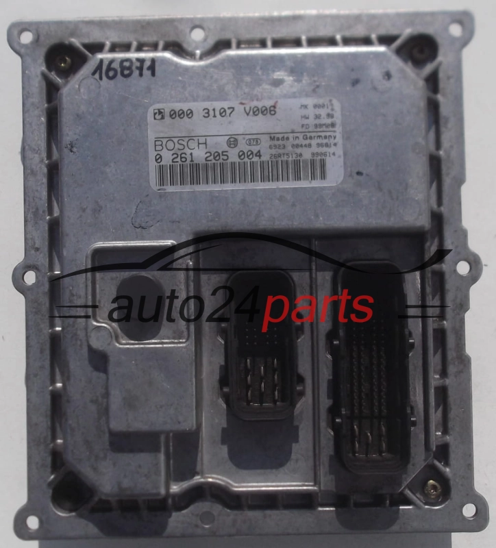 ECU ENGINE CONTROLLER SMART FORTWO 0.6 BOSCH 0 261 205 004, 0261205004, 000 3107 V006, 0003107V006