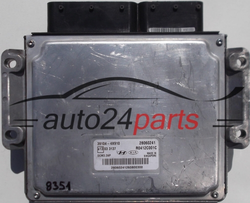 MOTORSTEUERGERÄT ECU STEUERGERAT KIA CARNIVAL III 2.9 CRDI DELPHI R0412C001C, 28060241, 39104-4X910, 391044X910, DCM3.2AP