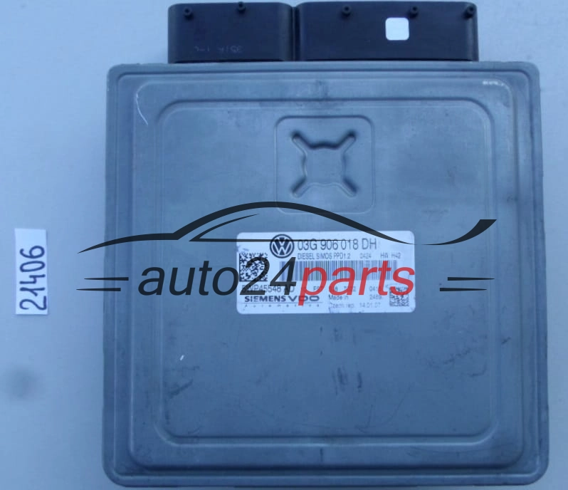 Μονάδα Ελέγχου Κινητήρα AUDI A3 SIEMENS VDO 5WP45548 AD, 5WP45548AD, 03G 906 018 DH, 03G906018DH, SIMOS PPD1.2 