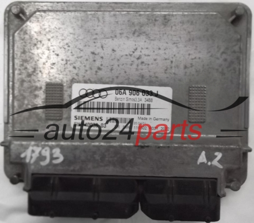 ECU ENGINE CONTROLLER AUDI A3 1.6 AVU 06A906033J, 06A 906 033 J, SIEMENS 5WP40038, BENZIN SIMOS3.3A 3488 