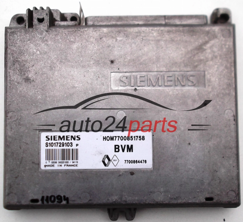 KOMPUTER STEROWNIK SILNIKA RENAULT CLIO 1.2 SIEMENS S101729103P