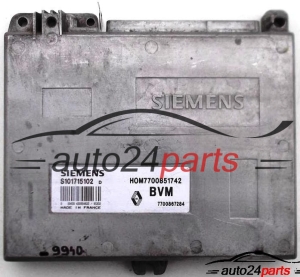 MOTORSTEUERGERÄT ECU STEUERGERAT RENAULT 19 1.8 16V, SIEMENS S101715102 D, S101715102D, HOM7700851742, 7700851742 