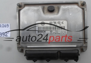 KOMPUTER STEROWNIK SILNIKA SEAT IBIZA 1.4 8V MPI, 6K0 906 032 AC, 6K0906032AC, BOSCH 0 261 207 228, 0261207228, 26SA7391, ME7.5.10 -  992