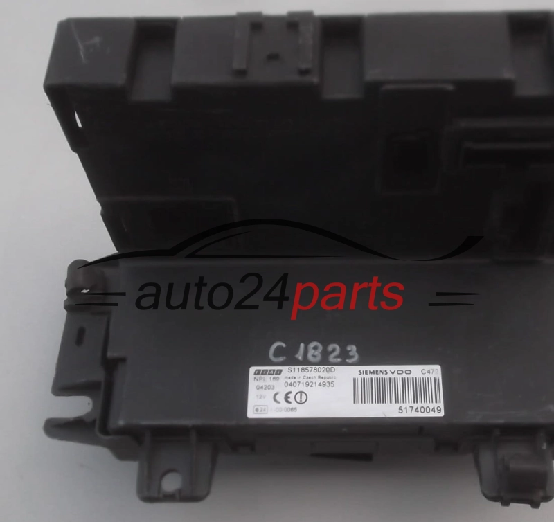 CONFORT MODULE BSI FIAT PANDA SIEMENS S118578020D, 51740049
