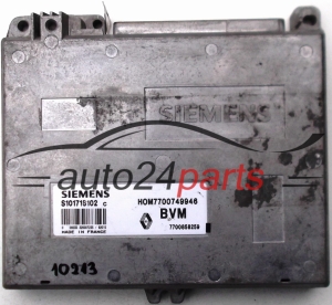 CENTRALINA MOTORE RENAULT CLIO 1.4, SIEMENS S101718102 C, S101718102C, HOM7700749946, 7700858259