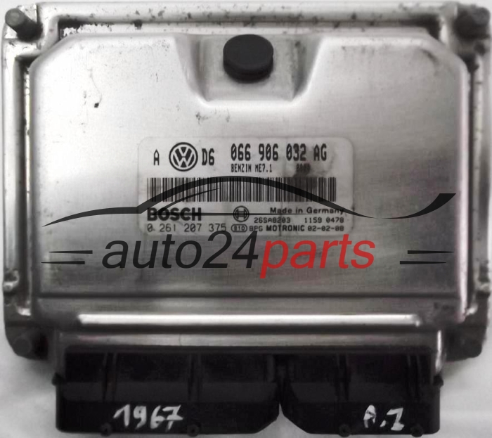 ECU ENGINE CONTROLLER SEAT TOLEDO 2,3 V5 066 906 032 AG, 066906032AG, BOSCH 0 261 207 375, 0261207375, 26SA8203