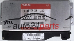 ABS STEROWNIK AUDI A4 A6 BOSCH 0 265 108 005, 0265108005, 4D0 907 379 D, 4D0907379D -  9333, 9362, 9363, 9364, 9365, 9366, 9367, 9370, 12694, 13476, 13740, 14287, 14704, 15443, 16254, 16255
