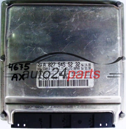 ECU ENGINE CONTROLLER MERCEDES W168 A-KLASA 170 CDI BOSCH 0281001990, 0 285 001 990, A0275455232, A 027 545 52 32, 0275455232 