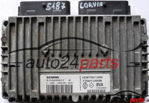 CALCULATEUR MOTEUR RENAULT LAGUNA 2.0 SIEMENS S105280017A, S105280017 A, HOM7700112928 HOM 7700112928, 7700112938