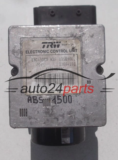ABS MODULO BOMBA UNIDAD DE CONTROL OPEL CHEVROLET VECTRA C SIGNUM 09191495 TRW, 9191495, TRW EBC430EV 13509001, 13664101, 54084673C