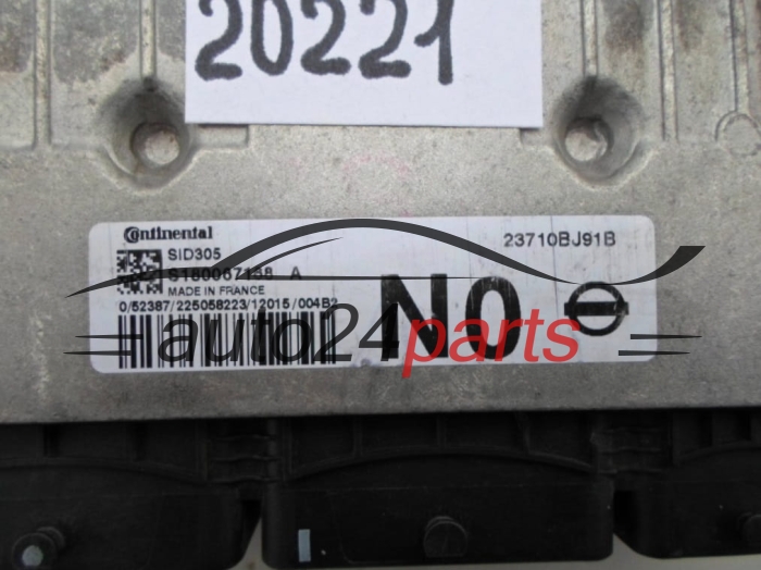 KOMPUTER STEROWNIK SILNIKA NISSAN JUKE 1.5 DCI S180067168 A, S180067168A, 23710BJ91B 