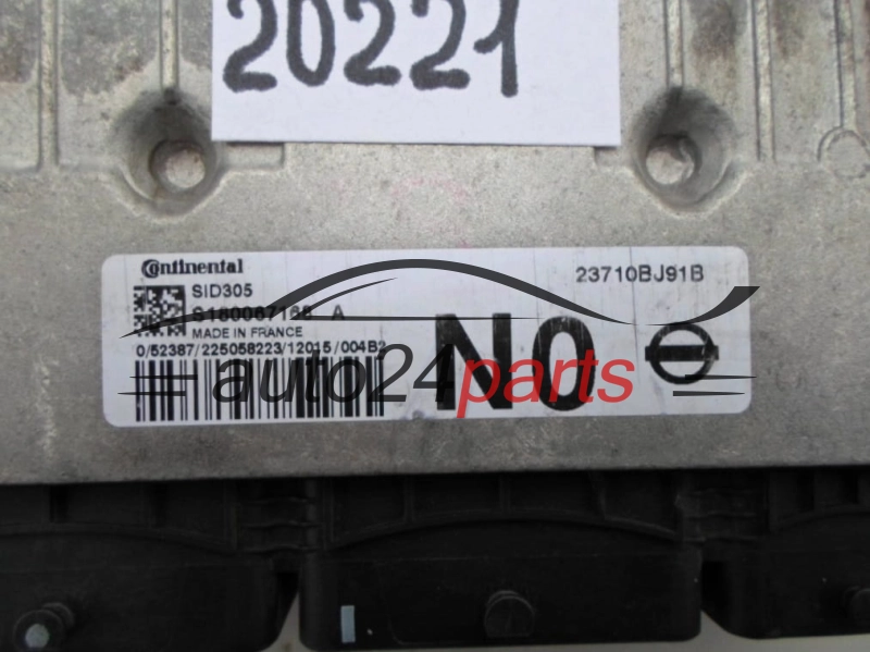 KOMPUTER STEROWNIK SILNIKA NISSAN JUKE 1.5 DCI S180067168 A, S180067168A, 23710BJ91B 