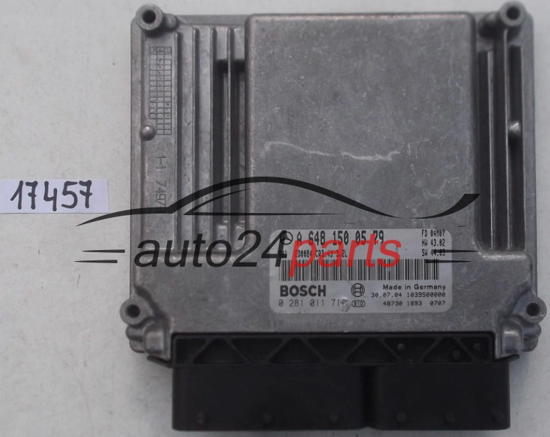 ECU CENTRALITA DE MOTOR MERCEDES W211 E320 3.2 CDI BOSCH 0281011717, 0 281 011 717, A6481500579