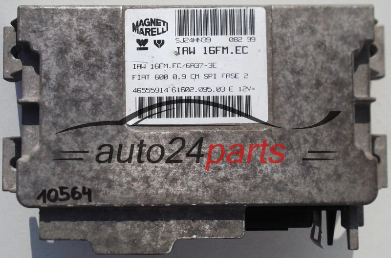 KOMPUTER STEROWNIK SILNIKA FIAT SEICENTO 600 0.9, MAGNETI MARELLI IAW 16FM.EC, IAW16FMEC, 46555914, 61602.095.03 E, 6160209503