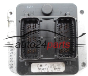 ECU ENGINE CONTROLLER OPEL ASTRA ZAFIRA 1.8 X18XE1 SIEMENS 5WK9 3 190, 5WK93190, GM 90 582 539, 90582539 