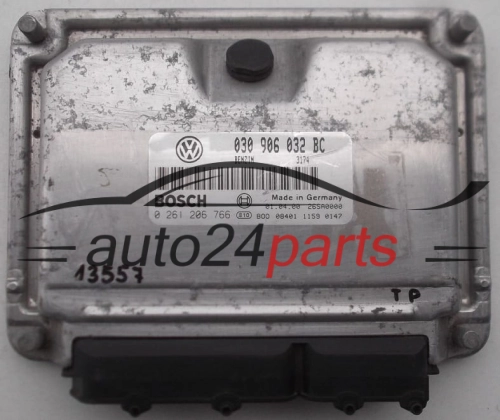 KOMPUTER STEROWNIK SILNIKA VW VOLKSWAGEN POLO 1.0 MPI 030906032BC, 030 906 032 BC, BOSCH 0261206766, 0 261 206 766 -