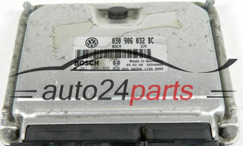 CENTRALINA DO MOTORE VW VOLKSWAGEN POLO 1.0 030906032BC, 030 906 032 BC, BOSCH 0261206766, 0 261 206 766