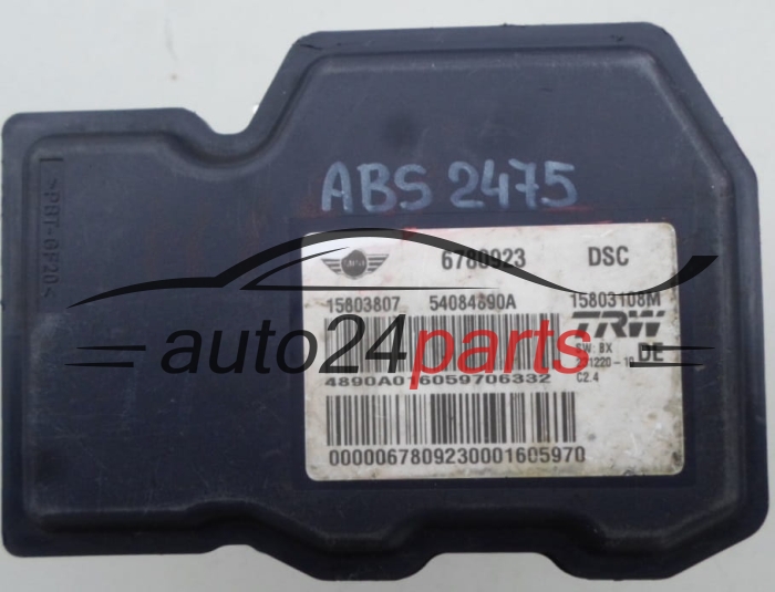 ABS PUMPE BLOCK HYDRAULIKPUMPE STEUERGERÄT MINI COOPER 66315032, 6780923, 15803807, 15803108M