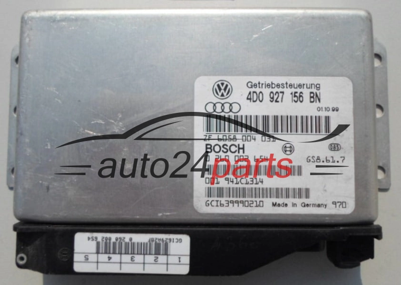 Boîte de vitesses automatique contrôleur  AUDI S8 D2 BOSCH 0 260 002 654,  4D0 927 156 BN