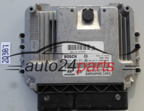 KOMPUTER STEROWNIK SILNIKA KIA CARENS 2.0 CRDI BOSCH 0 281 012 671, 0281012671, 39113-27370, 3911327370