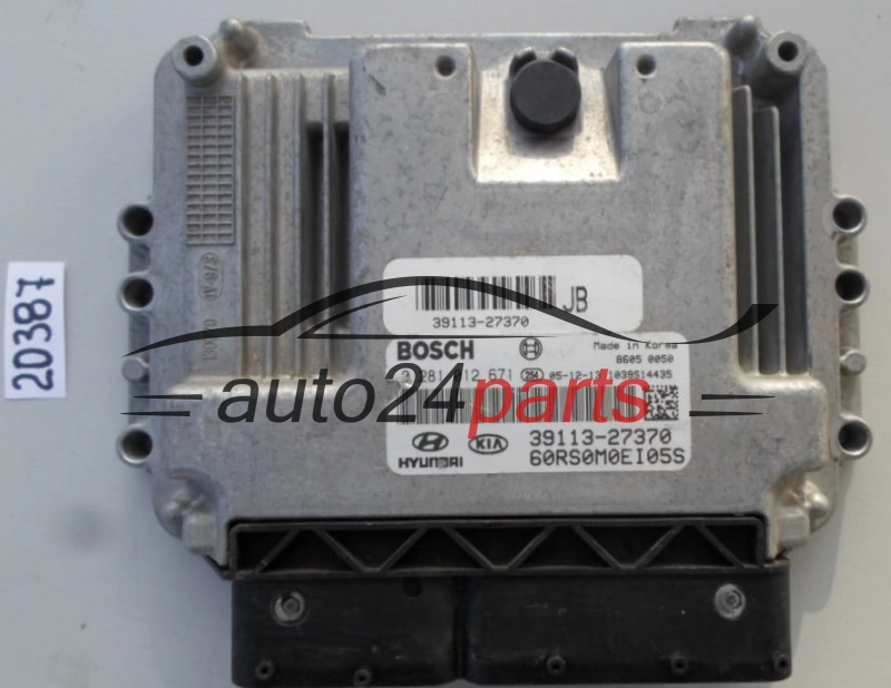 KOMPUTER STEROWNIK SILNIKA KIA CARENS 2.0 CRDI BOSCH 0 281 012 671, 0281012671, 39113-27370, 3911327370