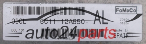 ECU ENGINE CONTROLLER  FORD TRANSIT 2.4 TDCI FoMoCo  6C1112A650AL, 9DCL