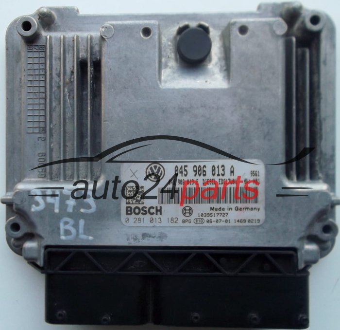 ΜΟΝΑΔΑ ΕΛΕΓΧΟΥ ΚΙΝΗΤΗΡΑ SKODA FABIA ROOMSTER 1.4 TDI 045906013A, 045906013E, BOSCH 0281013182, DIESEL EDC17U01 9561, 1039S17727