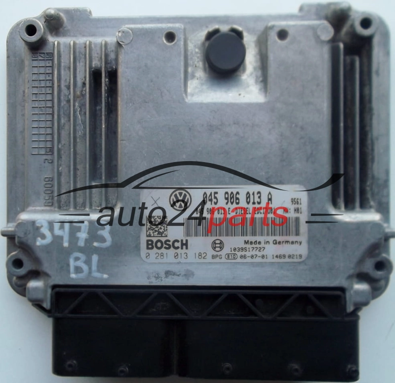 ΜΟΝΑΔΑ ΕΛΕΓΧΟΥ ΚΙΝΗΤΗΡΑ SKODA FABIA ROOMSTER 1.4 TDI 045906013A, 045906013E, BOSCH 0281013182, DIESEL EDC17U01 9561, 1039S17727