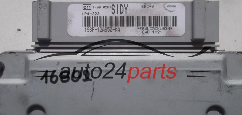 CENTRALINA MOTORE FORD FIESTA 1.6 VISTEON 1S6F-12A650-KA, 1S6F12A650KA