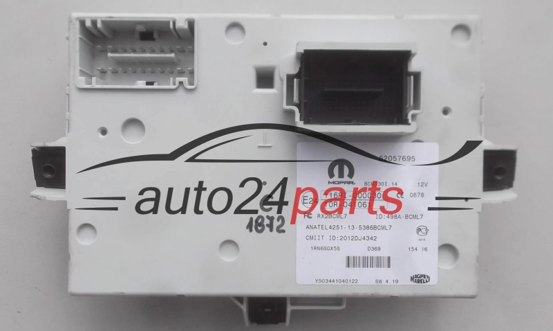 COMFORT CONTROL MODULE FIAT 52057695, 116RI-000030, 116RI000030