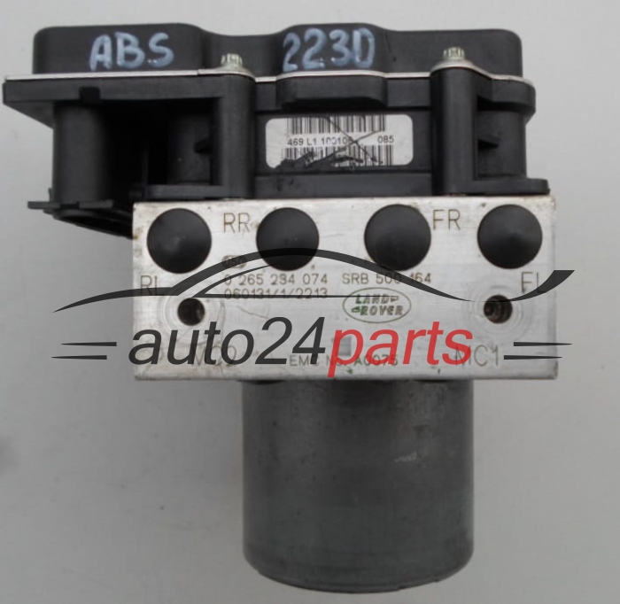 POMPE HYDRAULIQUE ET CALCULATEUR d'ABS RANGE ROVER BOSCH 0 265 234 074,  SRB 500 164