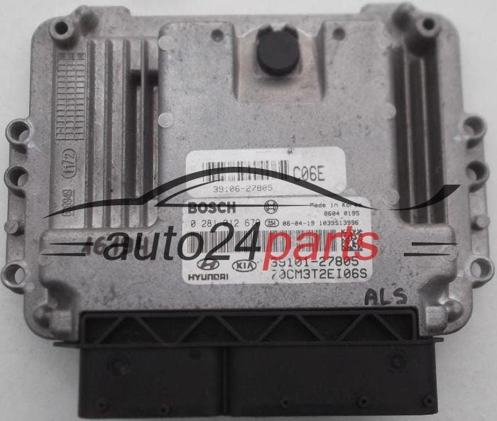 CENTRALINA DO MOTORE HYUNDAI SANTA FE 2.2 CRDI BOSCH 0 281 012 670, 0281012670, 39101-27805, 3910127805