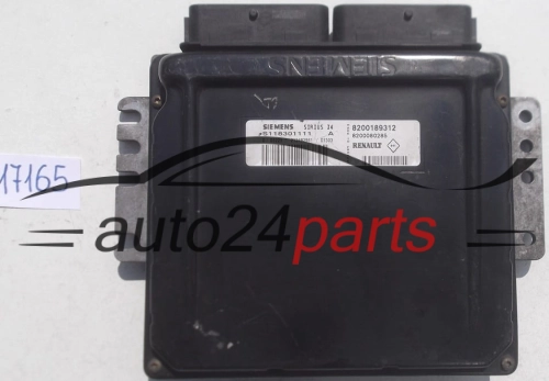Μονάδα Ελέγχου Κινητήρα RENAULT CLIO 1.4 SIEMENS S118301111 A, S118301111A, 8200189312, 8200080285