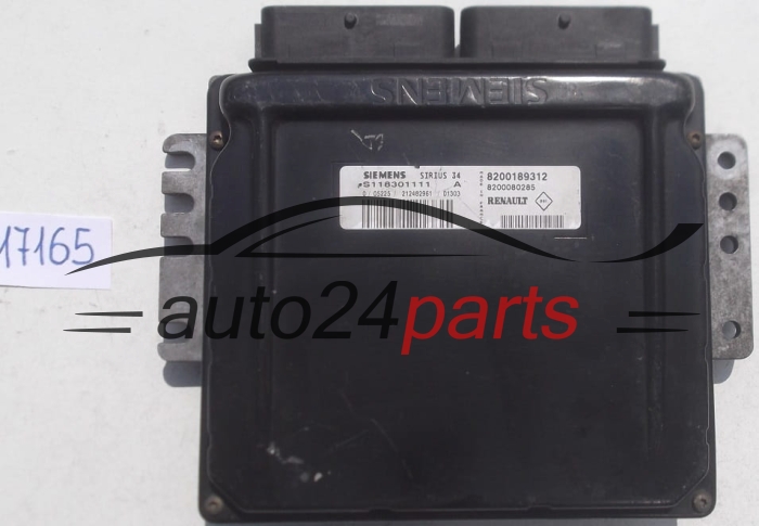 Μονάδα Ελέγχου Κινητήρα RENAULT CLIO 1.4 SIEMENS S118301111 A, S118301111A, 8200189312, 8200080285