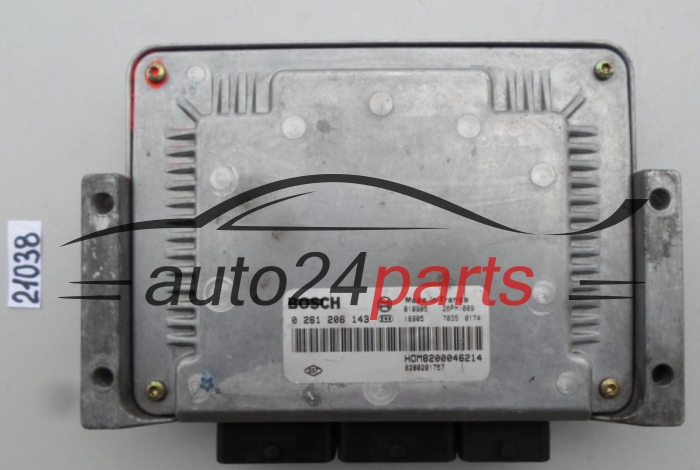 KOMPUTER STEROWNIK SILNIKA RENAULT LAGUNA 3.0 V6 BOSCH 0 261 206 143, 0261206143, HOM8200046214, 26FM0856, 8200135967