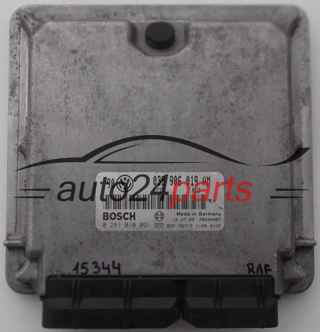 KOMPUTER STEROWNIK SILNIKA VW VOLKSWAGEN GOLF 1.9 TDI BOSCH 0 281 010 091,  038 906 019 AM